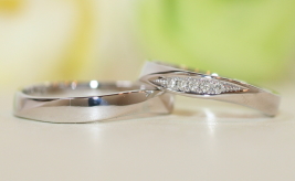 シンプル系結婚指輪